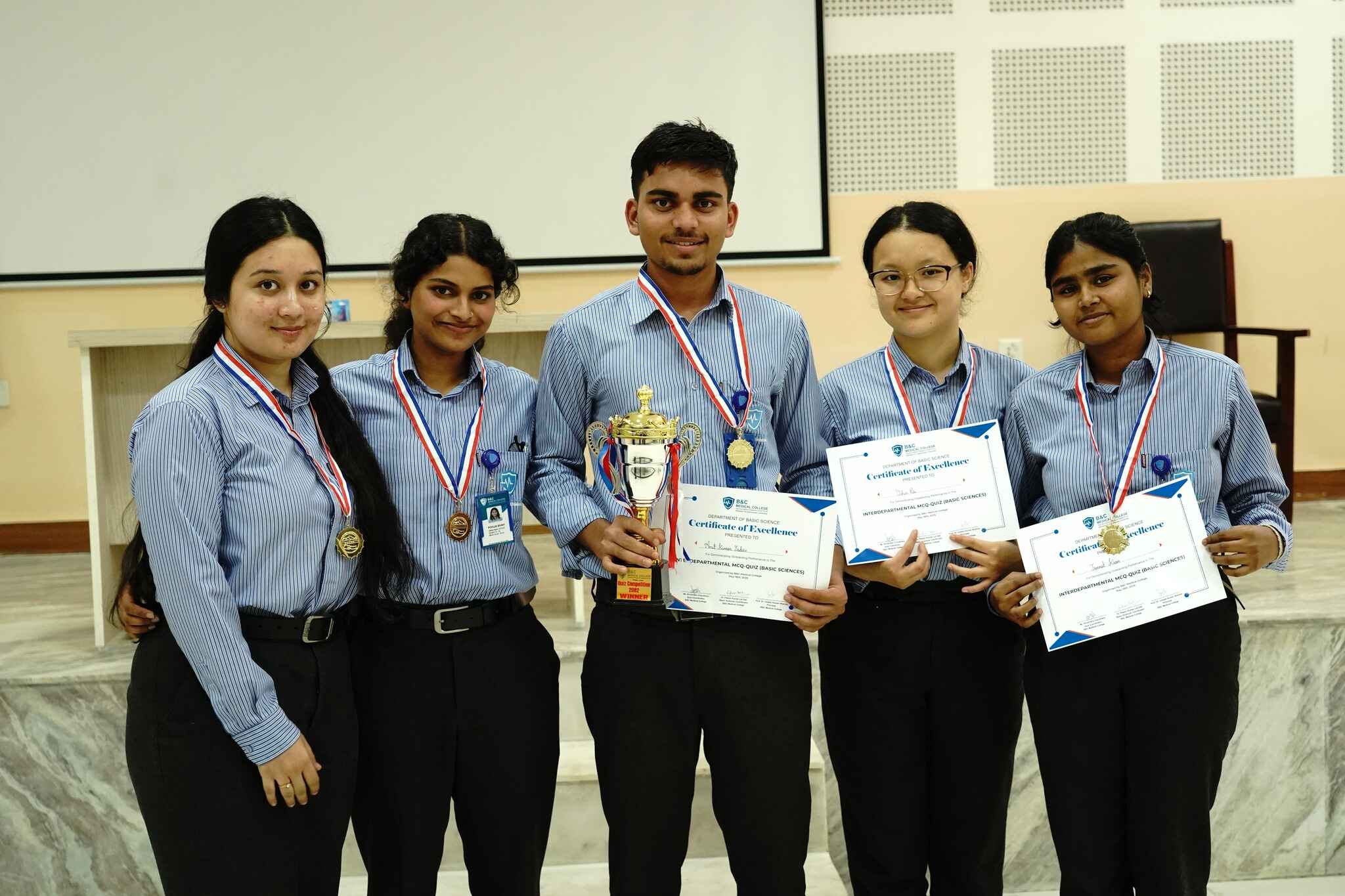 Interdepartmental MCQ Quiz (Basic Sciences) at B&C Medical College